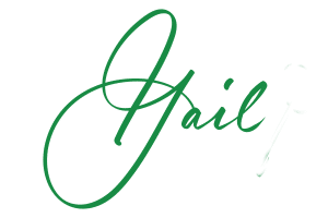 Gail in script font