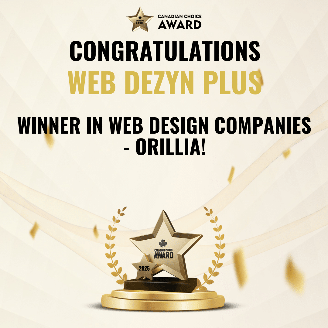 Canadian Choice Award winner for web design companies 2026